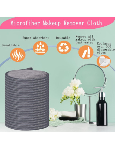 Almohadillas Reutilizables para Desmaquillaje VIcolour 12 Piezas