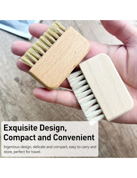 Cepillo de Uñas de Madera Jaasuee Compacto 6.5x6.4cm