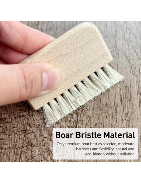 Cepillo de Uñas de Madera Jaasuee Compacto 6.5x6.4cm