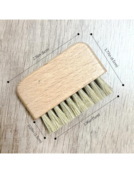 Cepillo de Uñas de Madera Jaasuee Compacto 6.5x6.4cm