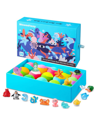 Set de 15 Bombas de Baño BloomFizzy para Niños - Juguetes Ocultos