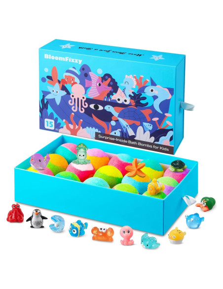 Set de 15 Bombas de Baño BloomFizzy para Niños - Juguetes Ocultos