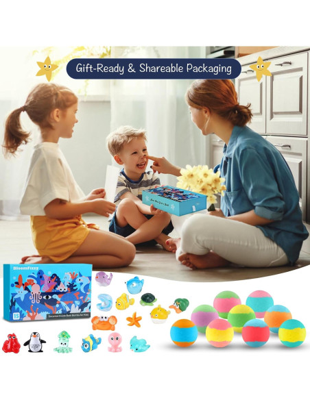 Set de 15 Bombas de Baño BloomFizzy para Niños - Juguetes Ocultos