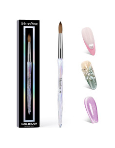 Brocha de Uñas Acrílico Kolinsky MelodySusie Tamaño 8 Profesional