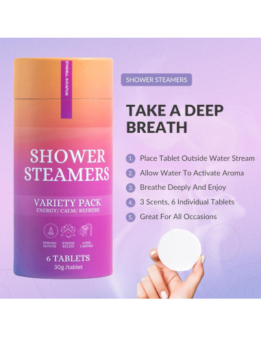 Bolsitas de Vapor para Ducha Debby - Aromaterapia 6 Piezas