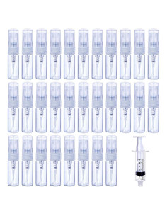 30 Pcs Botellas de Perfume Vacías de Vidrio 3ml Portátiles
