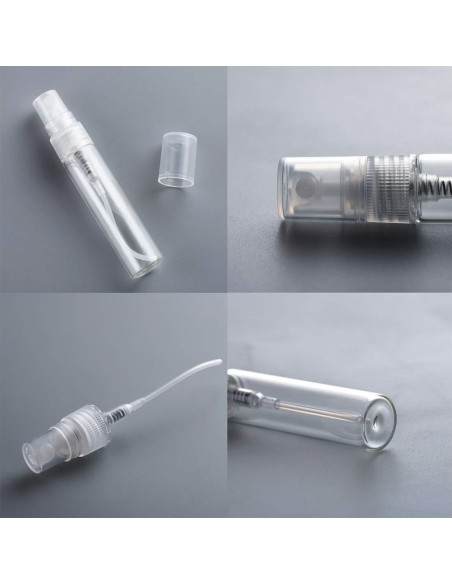 30 Pcs Botellas de Perfume Vacías de Vidrio 3ml Portátiles