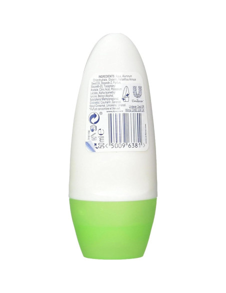 Desodorante Roll-On Dove Go Fresh 6x40ml Pepino y Té Verde