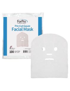 Máscaras Faciales de Gasa ForPro 100% Algodón 100 Unidades