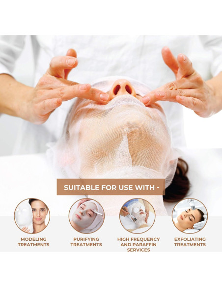 Máscaras Faciales de Gasa ForPro 100% Algodón 100 Unidades