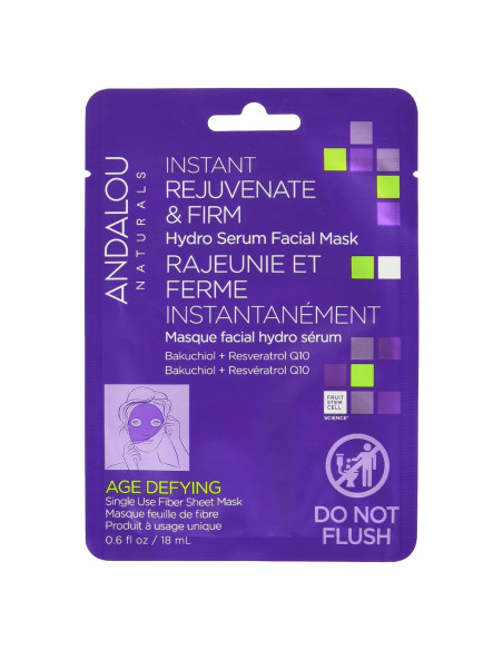 Máscara de Tela Anti-Envejecimiento Andalou Naturals 28g