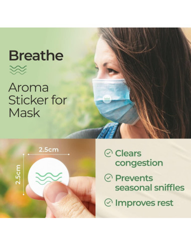 Parches de Aromaterapia Gya Labs Breathe - 60 Piezas