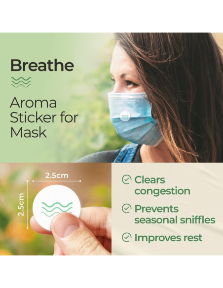 Parches de Aromaterapia Gya Labs Breathe - 60 Piezas