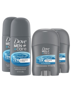 Antitranspirante Dove Men+Care Clean Comfort 4 Piezas 72H