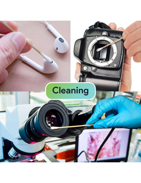 Bastones de Algodón Biodegradables FifthPulse - 50 Unidades 15.24 cm