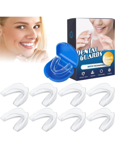 8 Protectores Bucales Moldeables EBQOSK para Bruxismo