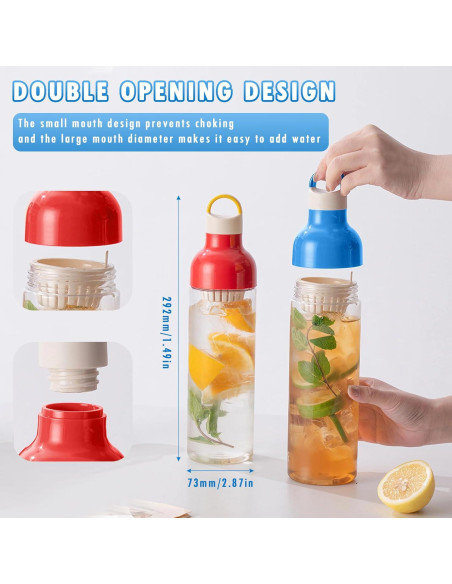 Botella de Agua OneNine 800ml con Infusor a Prueba de Fugas