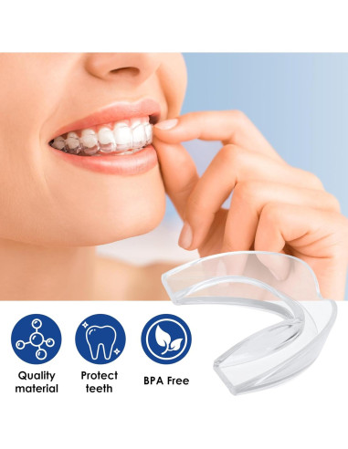 8 Protectores Bucales Moldeables EBQOSK para Bruxismo