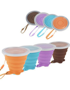 Taza Plegable de Silicona JBER 260 ml 4 Colores para Viaje 2