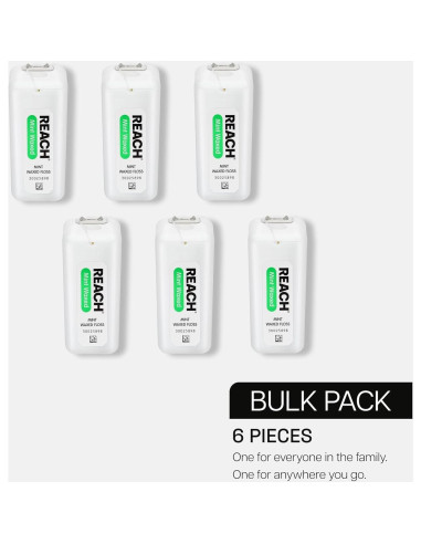 Hilo Dental Cerado REACH Menta 182.88 m Paquete de 6