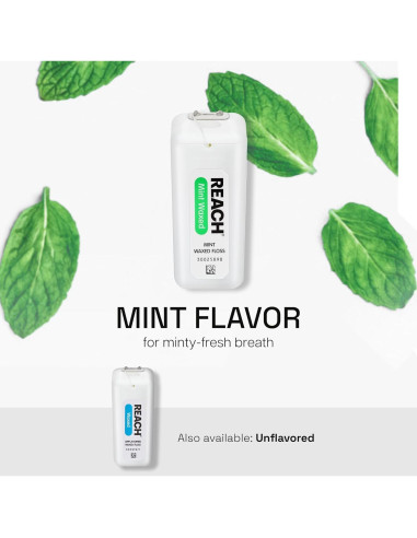 Hilo Dental Cerado REACH Menta 182.88 m Paquete de 6