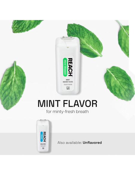 Hilo Dental Cerado REACH Menta 182.88 m Paquete de 6