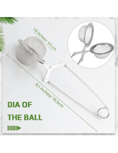 Coladores de Té de Acero Inoxidable Yinder - 72 Piezas 15.5 cm 2