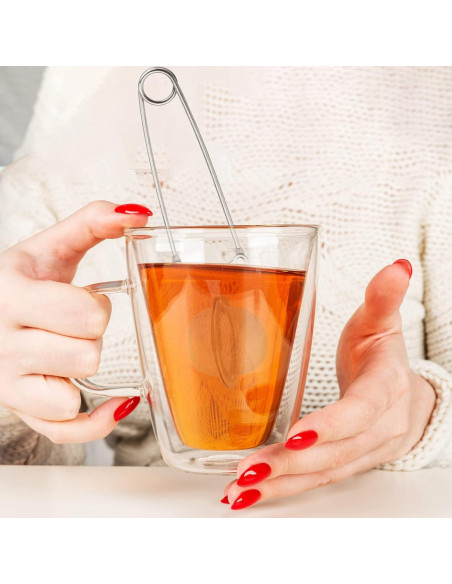 Coladores de Té de Acero Inoxidable Yinder - 72 Piezas 15.5 cm