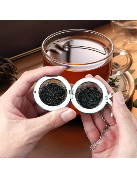 Infusores de Té de Acero Inoxidable YOIYINI 6 Pcs 5.33 cm