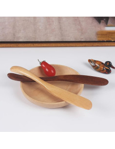 Set de 4 Cuchillos de Madera UUYYEO para Mantequilla y Queso 2