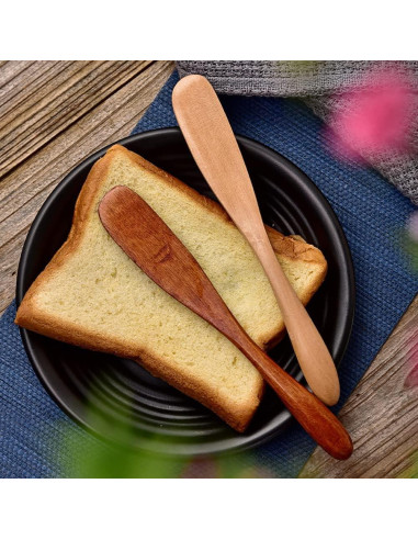 Set de 4 Cuchillos de Madera UUYYEO para Mantequilla y Queso