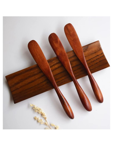 Set de 4 Cuchillos de Madera UUYYEO para Mantequilla y Queso