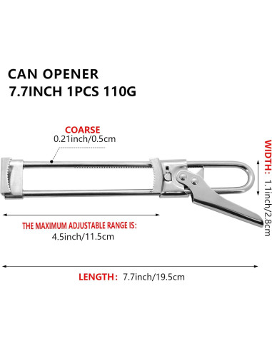 Abrebotellas Multifuncional de Acero Inoxidable Eispap 19x3.3cm