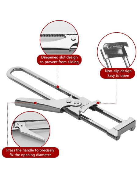 Abrebotellas Multifuncional de Acero Inoxidable Eispap 19x3.3cm