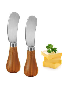 Cuchillo para Untar Mantequilla Houkiper, Acero Inoxidable, 2 Piezas