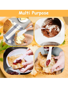 4 Untadores de Mantequilla Patelai de Plástico Reutilizables 18.5 cm 2