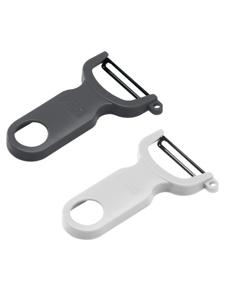 Juego de Peladores Suizos Kuhn Rikon - 2 Piezas, Gris y Blanco