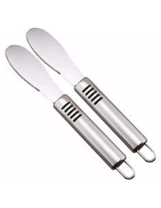 Juego de 2 Espátulas de Acero Inoxidable Goeielewe 21.3 cm