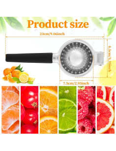 Exprimidor Manual de Limón YMKWZ de Acero Inoxidable 304 2