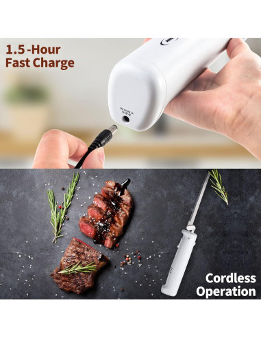 Cuchillo Eléctrico Inalámbrico Cushore S1 50.8 cm Acero Inoxidable