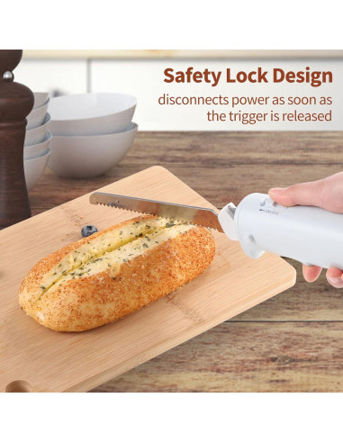 Cuchillo Eléctrico Inalámbrico Cushore S1 50.8 cm Acero Inoxidable