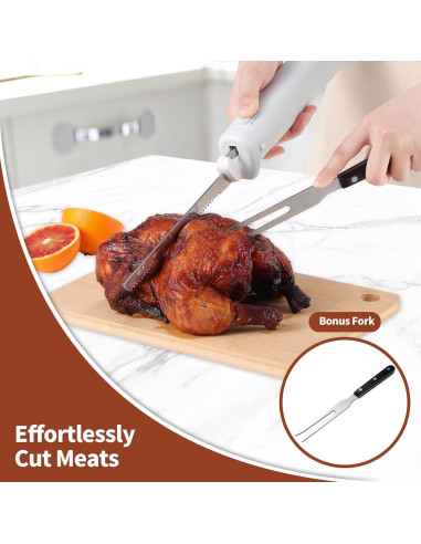 Cuchillo Eléctrico Inalámbrico Cushore S1 50.8 cm Acero Inoxidable