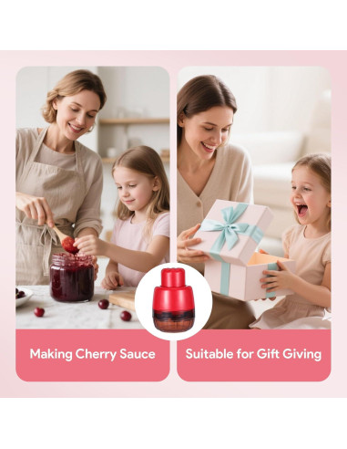 Removedor de Huesos de Cereza 7 en 1 Rojo - Herramienta Multifuncional