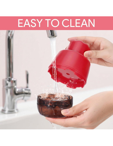 Removedor de Huesos de Cereza 7 en 1 Rojo - Herramienta Multifuncional