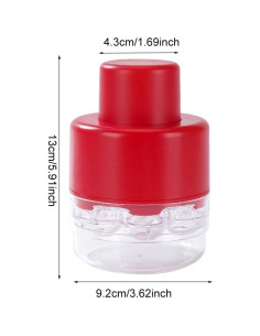 Deshuesador de Cerezas XuYelora Rojo, 7 Agujeros, ABS 2