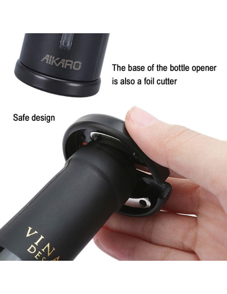 Abridor de Botellas de Vino Eléctrico AIKARO Recargable