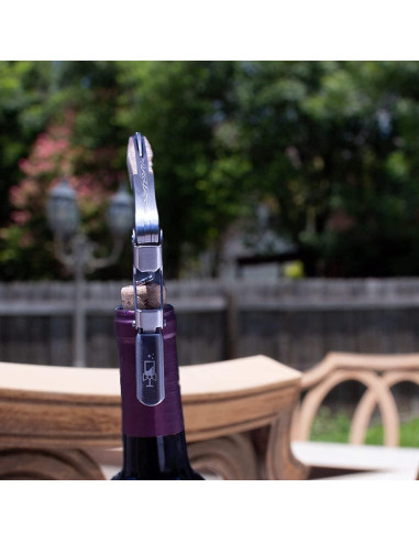 Sacacorchos de Acero Inoxidable Chief Celebrations - Llave de Vino Doble Bisagra