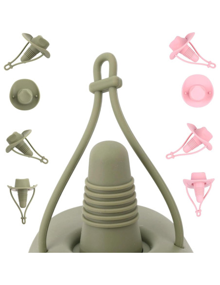 2 Tapones de Botella de Vino Sombrero de Vaquero Penitue