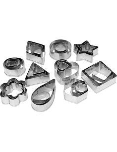 Juego de Cortadores de Galletas PEAKCLOUDS - 30 Piezas de Acero Inoxidable 2