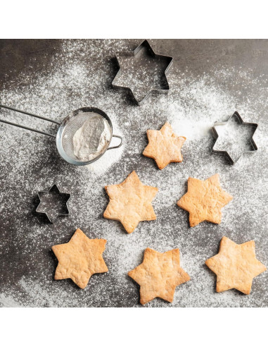 Juego de Cortadores de Galletas PEAKCLOUDS - 30 Piezas de Acero Inoxidable